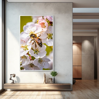 White Cherry Blossom Canvas
